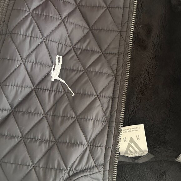 No Laying Up Women’s Quilted Vest – Black, Medium, Sherpa-Lined, Lightweight Gol - Picture 6 of 7